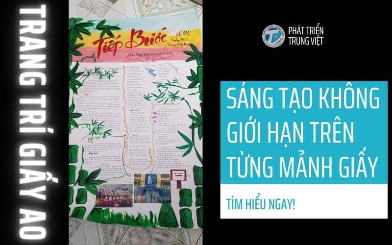 Trang trí giấy A0 - Sáng tạo không giới hạn trên từng mảnh giấy